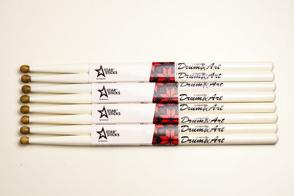 Marching Drumsticks | DrumArt Corps White | StarSticks