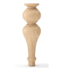 Мебельные ножки деревянные с Ольхи | Комплект из 4 шт | Высота - 300 мм Диаметр - 90 мм