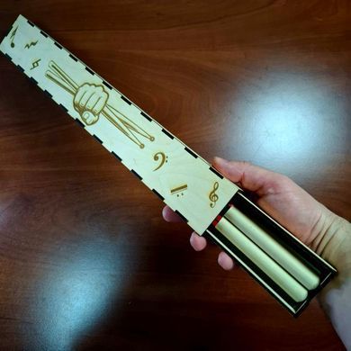 Подарунковий футляр для барабанних паличок StarSticks з принтом &mdash; стильна упаковка для справжнього барабанщика