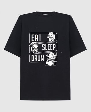 Футболка для барабанщика "Eat, Sleep, Drums"