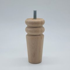 Мебельные ножки деревянные с Ольхи | Комплект из 4 шт | Высота - 100 мм Диаметр - 45 мм