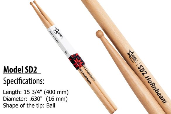 Drumsticks Bundle "StarSticks" SD2 - 5 Paar
