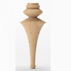 Мебельные ножки деревянные с Ольхи | Комплект из 4 шт | Высота - 300 мм Диаметр - 120 мм