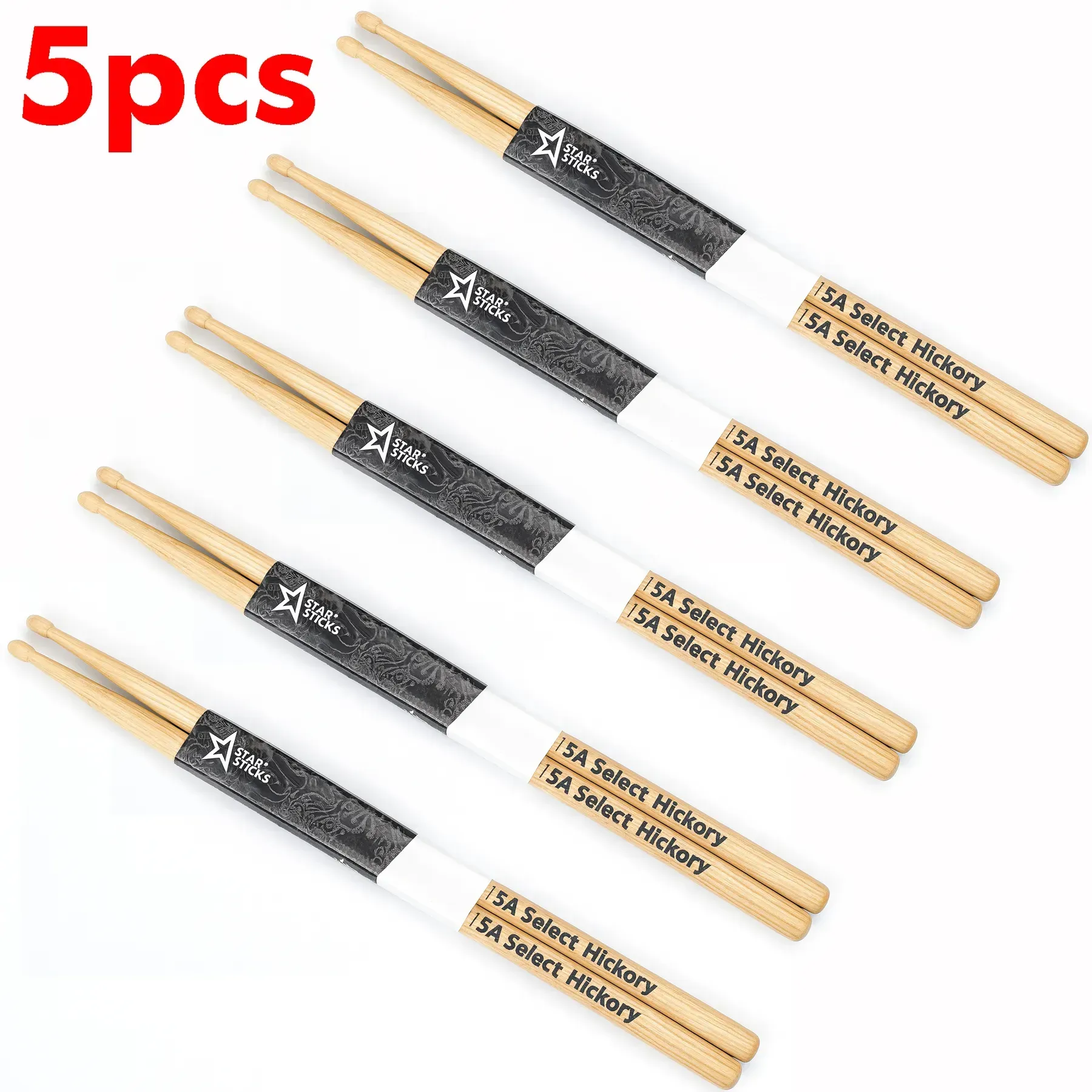 Zestaw 5 par StarSticks 5A Long Hickory