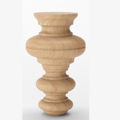 Меблеві ніжки дерев'яні з вільхи | Комплект з 4 шт | Висота - 300 мм Товщина - 120 мм