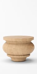 Меблеві ніжки дерев'яні з вільхи | Комплект з 4 шт | Висота - 70 мм Товщина - 90 мм
