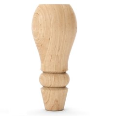 Мебельные ножки деревянные с Ольхи | Комплект из 4 шт | Высота - 130 мм Диаметр - 56 мм