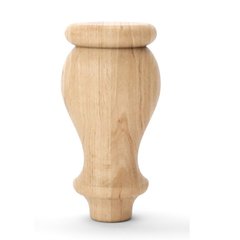 Мебельные ножки деревянные с Ольхи | Комплект из 4 шт | Высота - 130 мм Диаметр - 65 мм