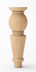 Меблеві ніжки дерев'яні з вільхи | Комплект з 4 шт | Висота - 225 мм Товщина - 70 мм