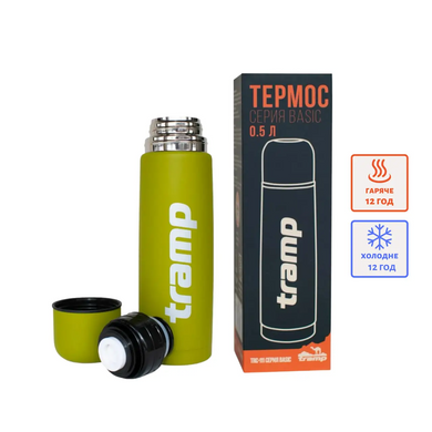 Термос для чая на 0.5л | Термос Tramp TRC-111-olive | Термос трамп