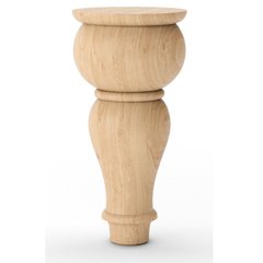 Мебельные ножки деревянные с Ольхи | Комплект из 4 шт | Высота - 165 мм Диаметр - 80 мм