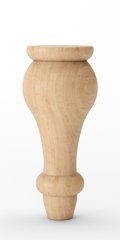 Меблеві ніжки дерев'яні з вільхи | Комплект з 4 шт | Висота - 150 мм Товщина - 65 мм