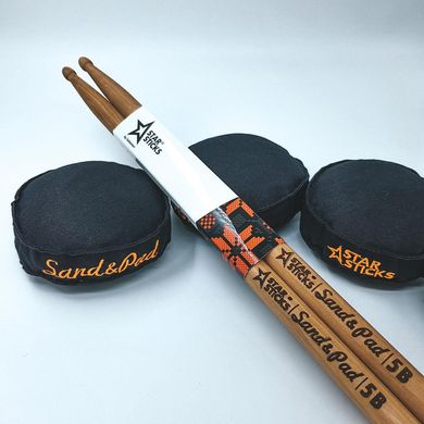 Set: Practice Pad StarPad Sand 4" + Drumsticks+ Poster