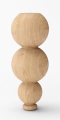 Мебельные ножки деревянные с Ольхи | Комплект из 4 шт | Высота - 170 мм Диаметр - 65 мм