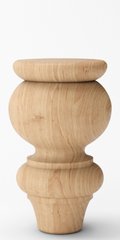 Меблеві ніжки дерев'яні з вільхи | Комплект з 4 шт | Висота - 150 мм Товщина - 90 мм