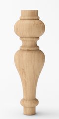 Мебельные ножки деревянные с Ольхи | Комплект из 4 шт | Высота - 270 мм Диаметр - 80 мм