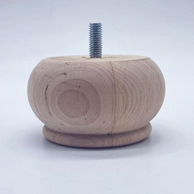Меблеві ніжки дерев'яні з вільхи | Комплект з 4 шт | Висота - 45мм Товщина - 80 мм